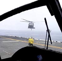 Landing to the carrier deck